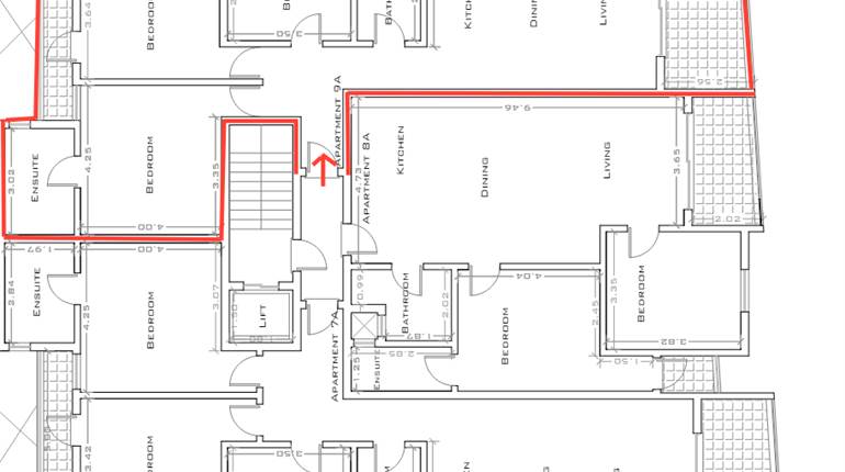 Mosta, Already Built 2nd floor 3 Bedroom Apartment with Terrace and Balconies 