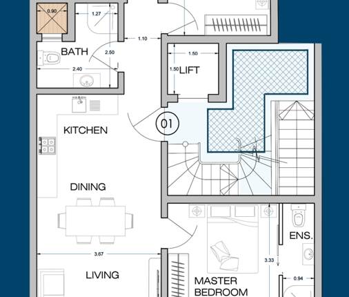 Birkirkara - 3 Bedroom Apartment On Plan - Shell Form