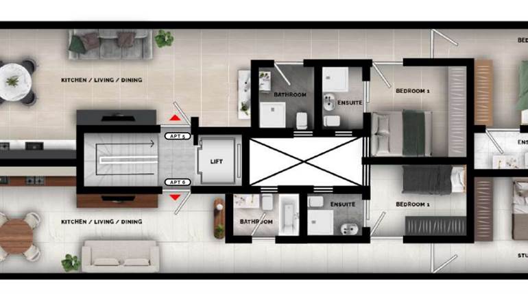 Pieta - 3rd Floor 2 Bedroom Apt Fully finished