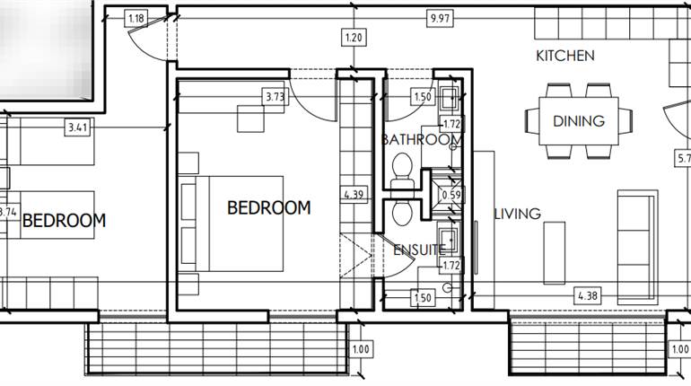 Gzira - 3rd Floor 2 Bedroom Finished Apartment