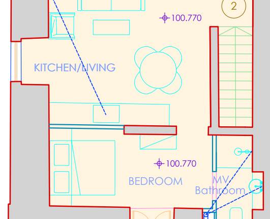 Valletta,1st Floor Corner 1 BD Maiosnette On Plan