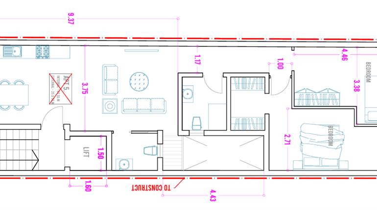 Qormi Finished 2 Bedroom 4th floor Penthouse  + Optional Garage
