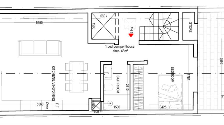 Marsascala - 1 Bedroom Fully Finished Penthouse + Airspace + Views