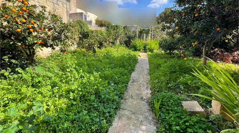Mosta -Circa 322sqm Traditional Townhouse with Garden and Full Airspace 