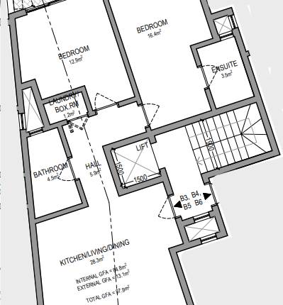 Qormi-2nd floor 2 bedroom 98sqm apartment (B3)