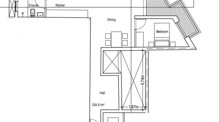 San Gwann - 1 Bedroom 3rd Floor Apartment On Plan 