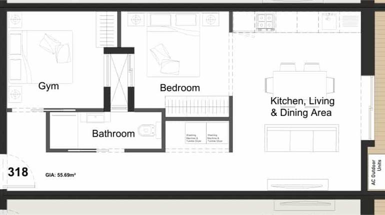 Paola - On Plan 2 Bedroom Apartment 