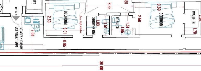 Birkirkara limits Of Iklin * Circa 119 1st Floor  3 Bedroom Apartment Finished and Optional Garage 