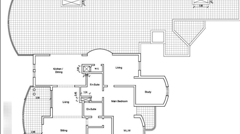 San Giljan Balluta, Circa 675sqm , 5th floor, 3 Bedroom Penthouse + Permits + 2 Garages Included 