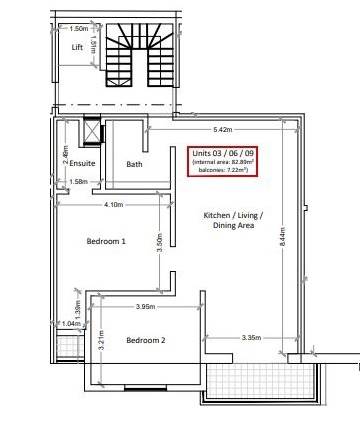 Marsascala - 2 Bedroom Finished Apartment on plan
