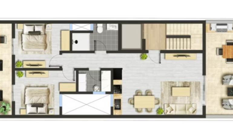 Fgura - 2 Bedroom Penthouse Fully finished (On Plan)