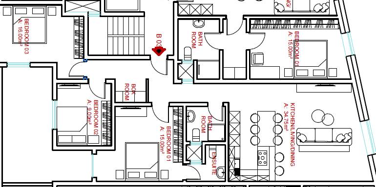 Zejtun - 3 Bedroom Ground Floor Apartment Shell Form
