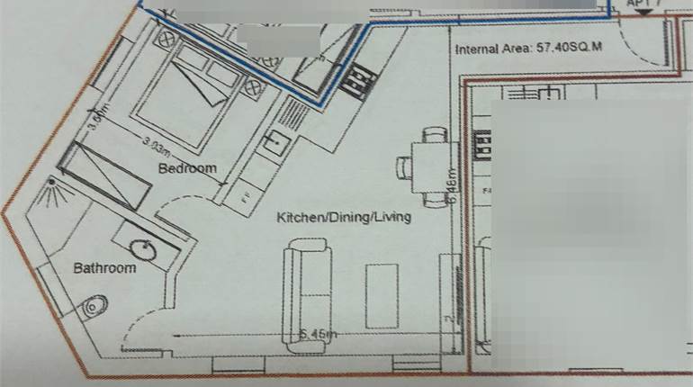 Birkirkara - 2nd Floor 1 Double Bedroom Finished Apartment