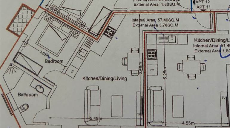 Birkirkara - 3rd Floor 1 Double Bedroom Finished Apartment