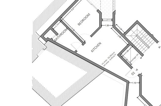 Marsa - One Bedroom 1st floor Shell Form Apartment On Plan 