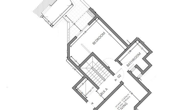 Marsa - One Bedroom 1st floor Shell Form Apartment On Plan 
