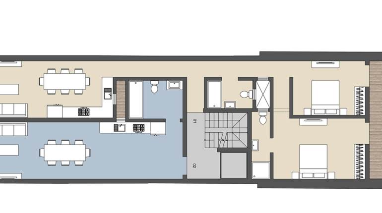 Luqa - 2 Bedroom 1st Floor Finished Apartment On Plan 