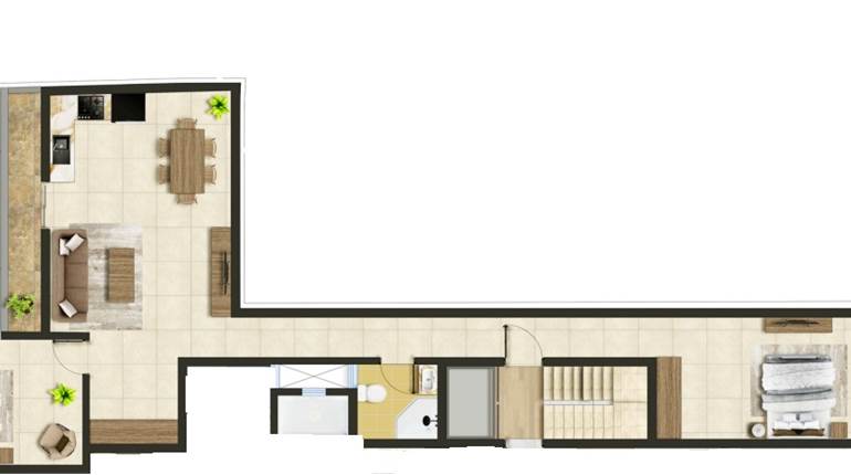 Fgura - 2 Bedroom Finished 1st Floor Apartment On Plan 