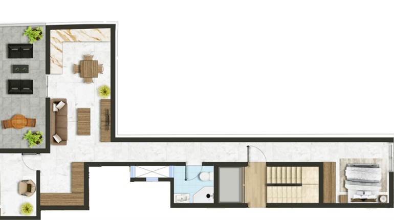 Fgura - 2 Bedroom Finished Penthouse On Plan 