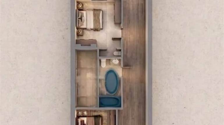 Qormi - 3 Bedroom Penthouse + Airspace - Shell Form  (on plan) 