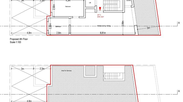 Marsa - 1 Bedroom Penthouse - Shell Form