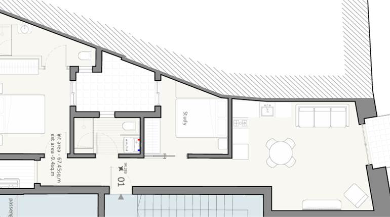 Marsa - 2 bedroom Apartment in Shell form