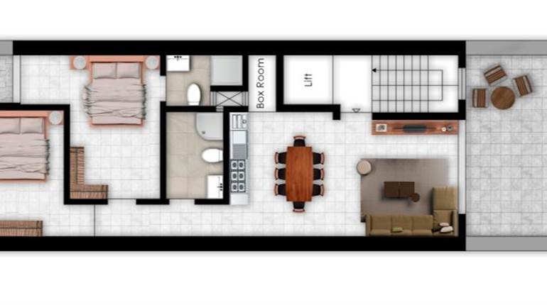 Mosta - 2 Bedroom Finished Penthouse On Plan 