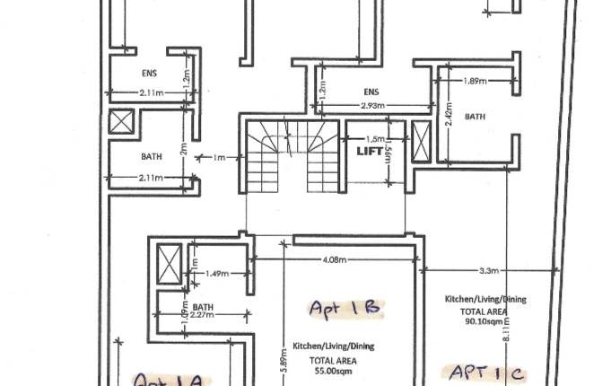 Marsalforn Gozo - 1 Bedroom Apartment + Unobstructed Country Side View (On Plan)