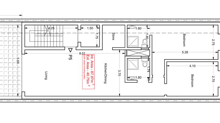 Zurrieq - 2 bedroom Finished Penthouse On plan (140sqm) & Optional garage
