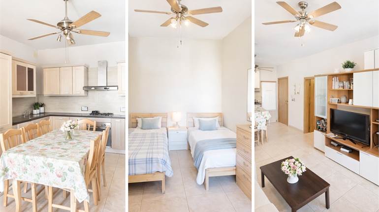 St.Paul's Bay - 3 Bedroom Furnished Apartment + Optional Garage