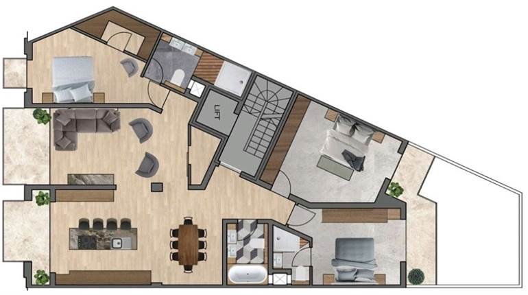 Sliema- Apartment 3 Bedrooms