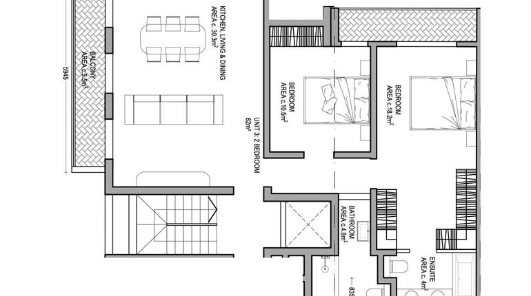 Fgura - 2nd Floor Apartment - Sell on Plan