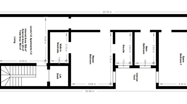 Naxxar - 3rd Floor 3 Bedroom Fully Finished Apt