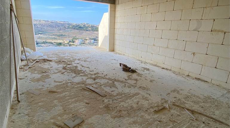 Munxar Gozo - 3 Bedroom Shell Apartment + Views