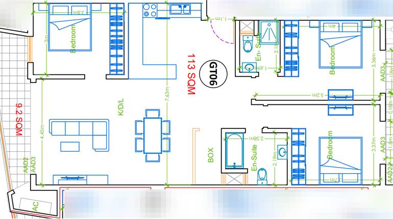 Mosta - 3 bedroom Third Floor Apartment