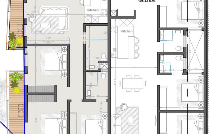 Fgura - 3 Bedroom Apartment On Plan