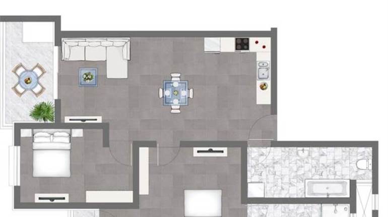 Qawra - 4th Floor 2 Bedroom Apartment