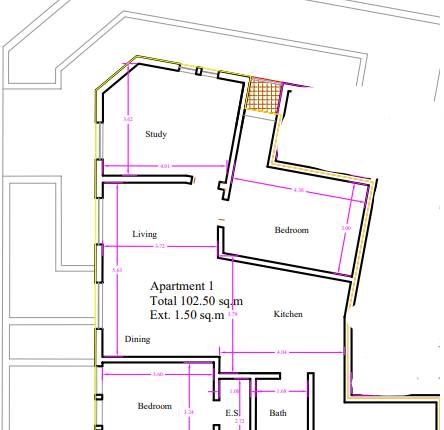 Mosta - 2 Bdr + Study Ground Floor Apt Finished