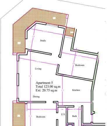 Mosta - Corner 3 Bedroom Finished Apt