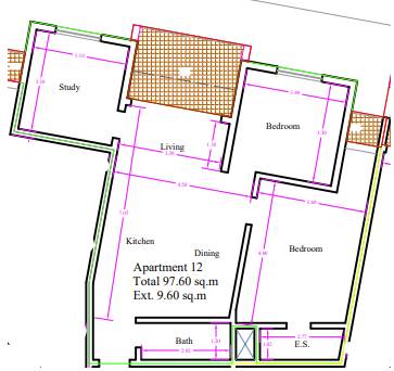 Mosta - 2 Bedroom + Study Finished Apartment