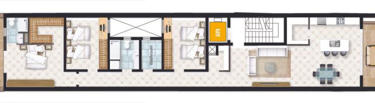 Mosta - 175sqm 3 DBL Finished Apartment